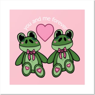 lovey-dovey frogs Posters and Art